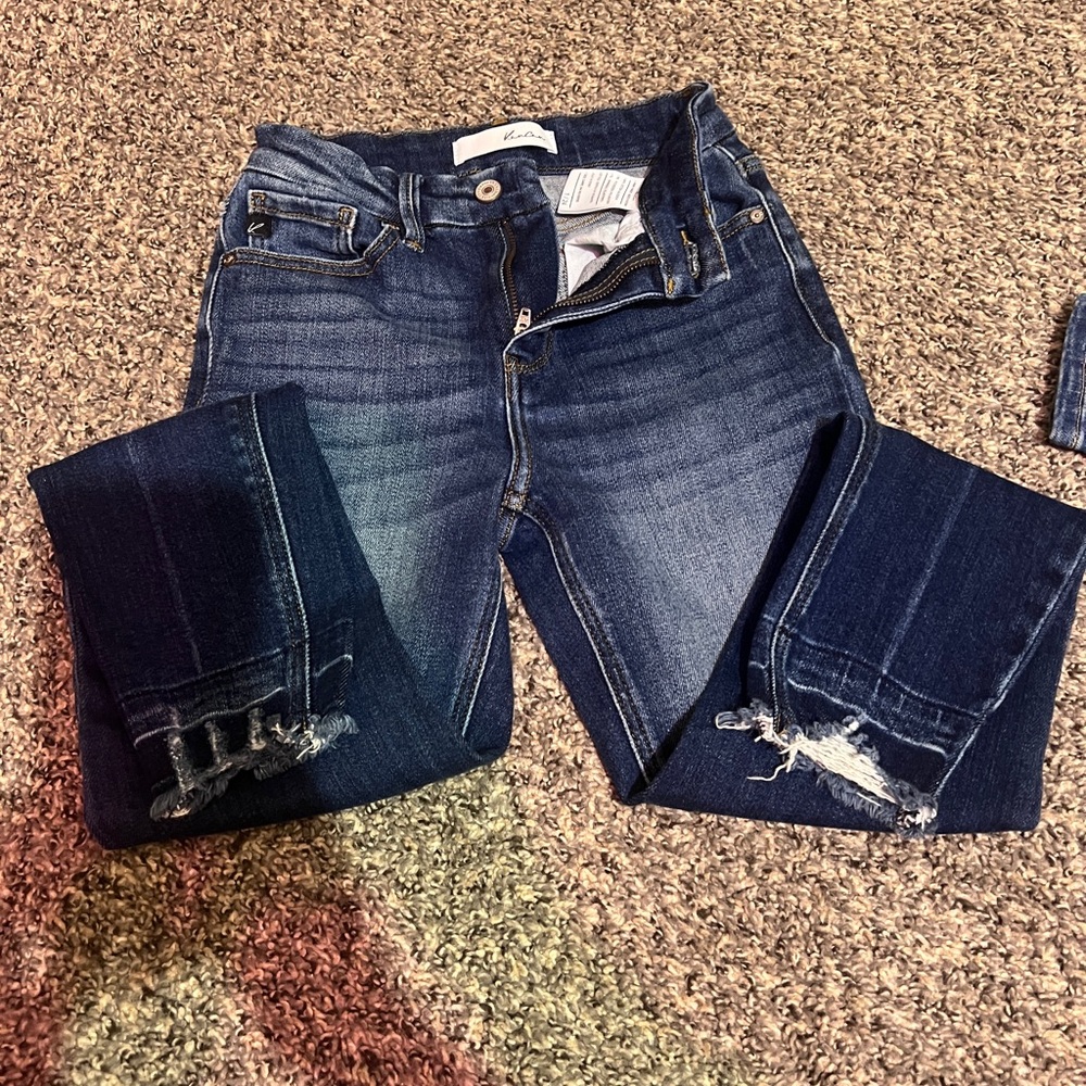 KanCan Midnight Blue Ripped Skinny Jeans